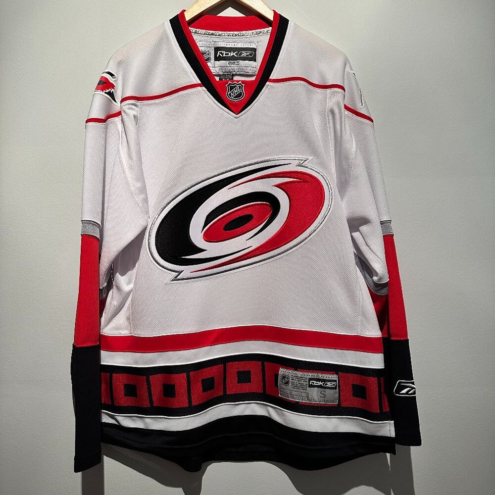 Reebok NHL Men's Small Carolina Hurricanes Hockey Players Jersey